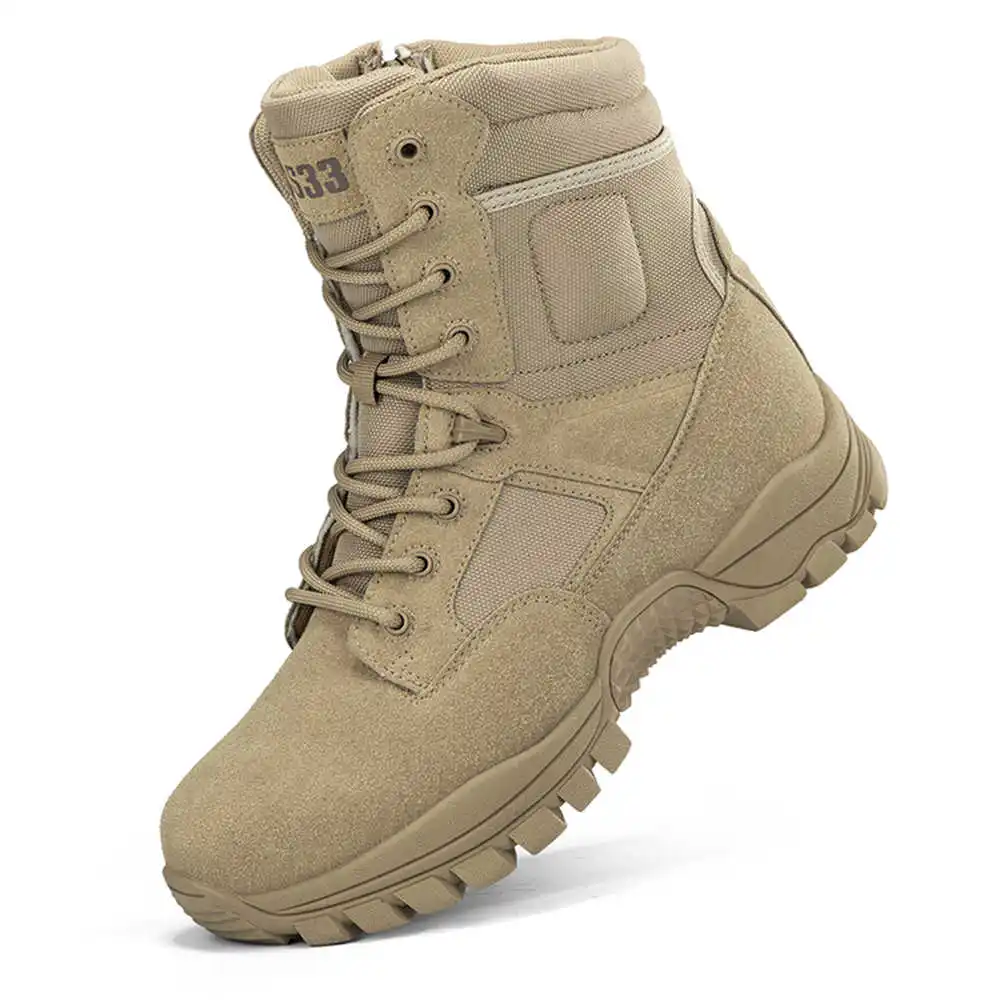 Tech Accessories Uk - Nonslip Genuine Leather Hiking Boots Designer