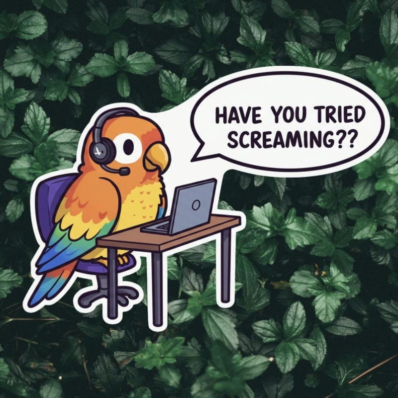 I Tech Accessories - 5pcs HAILUREY Funny Screaming Parrot Tech