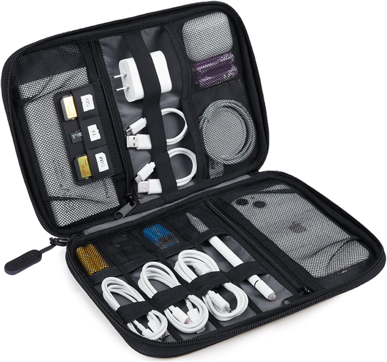 Tech Accessories Storage - Large Electronics Travel Organizer Case, Tech
