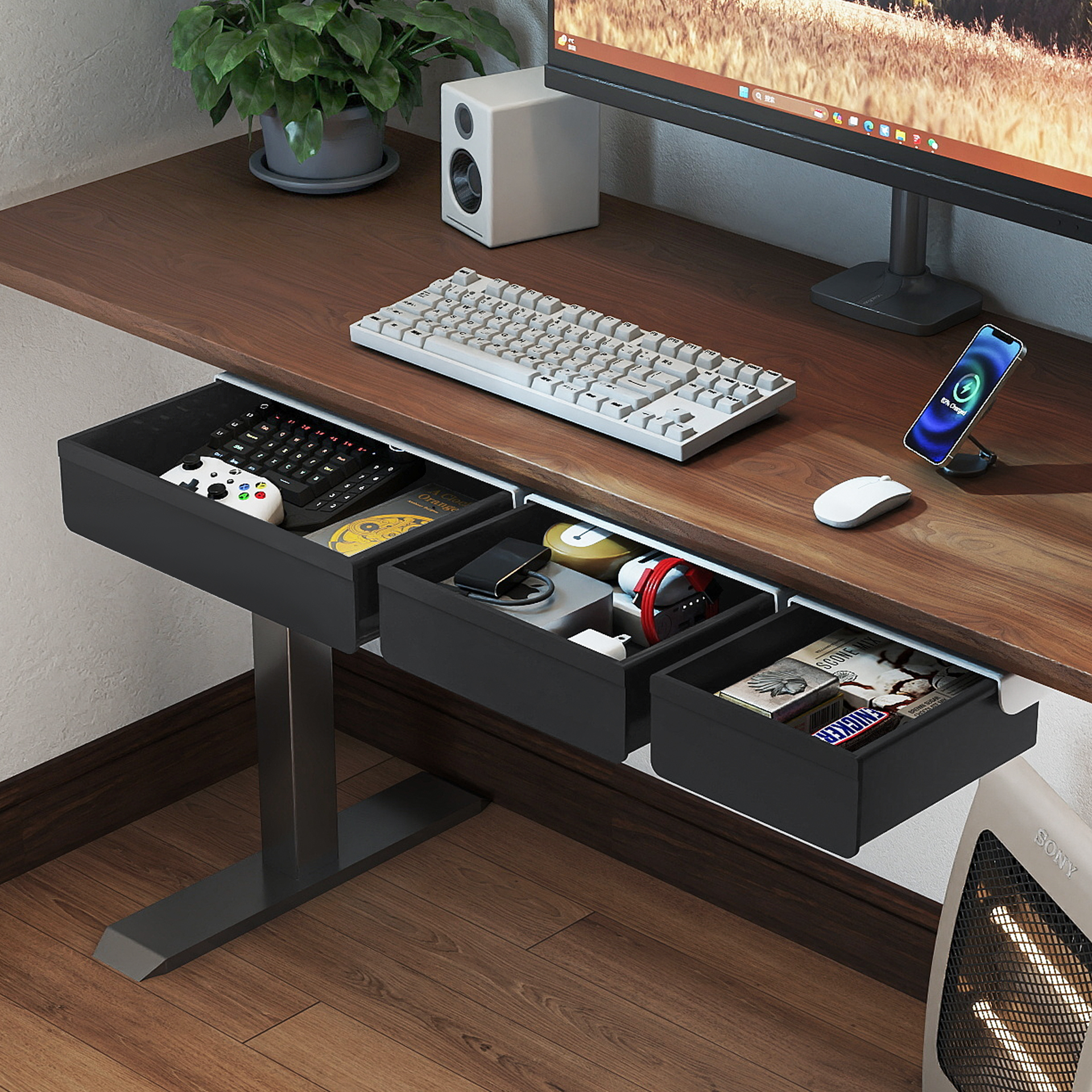 No Drill Multi Size Translucen – Tech Accessories Storage recenzja i cena