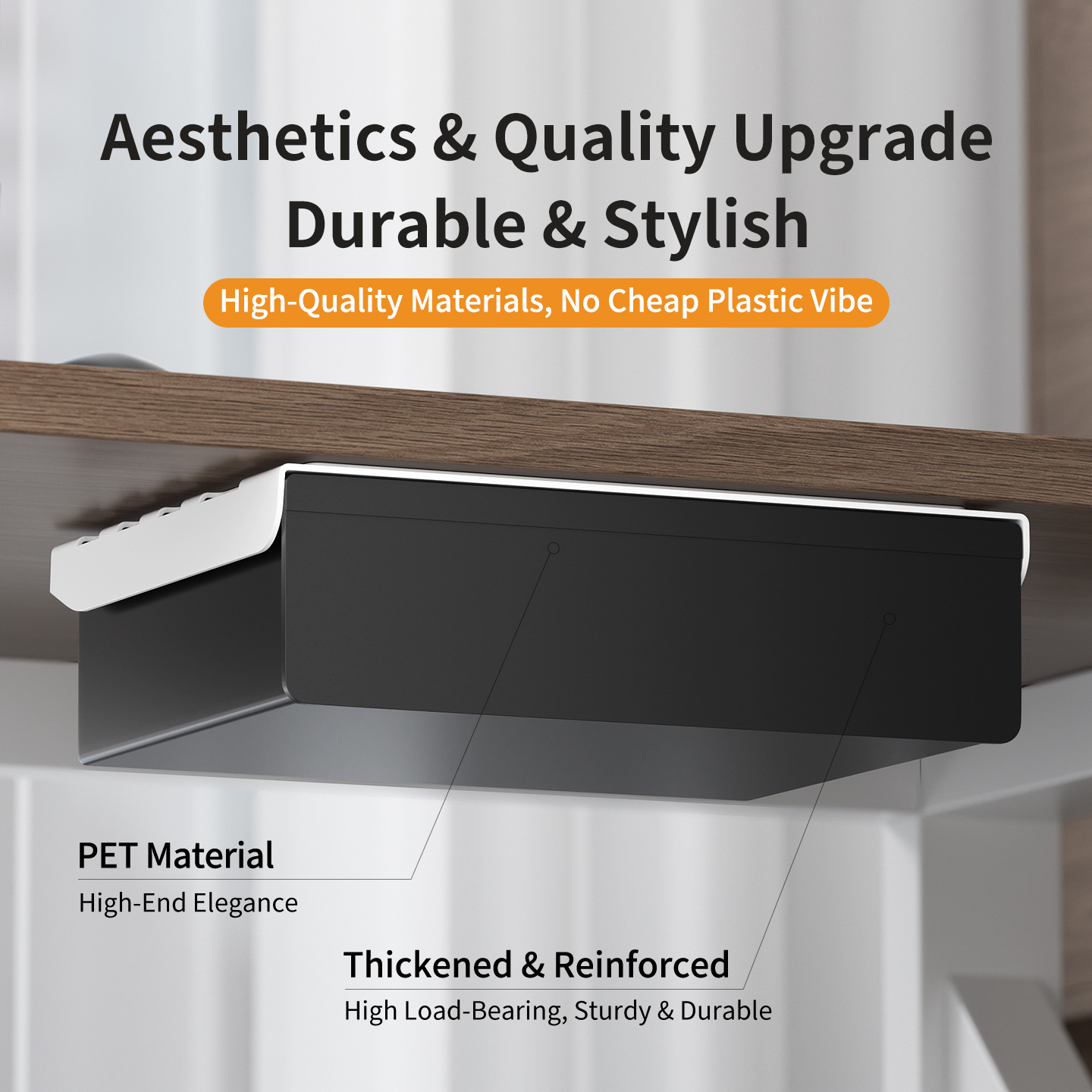 No Drill Multi Size Translucen – Tech Accessories Storage recenzja i cena