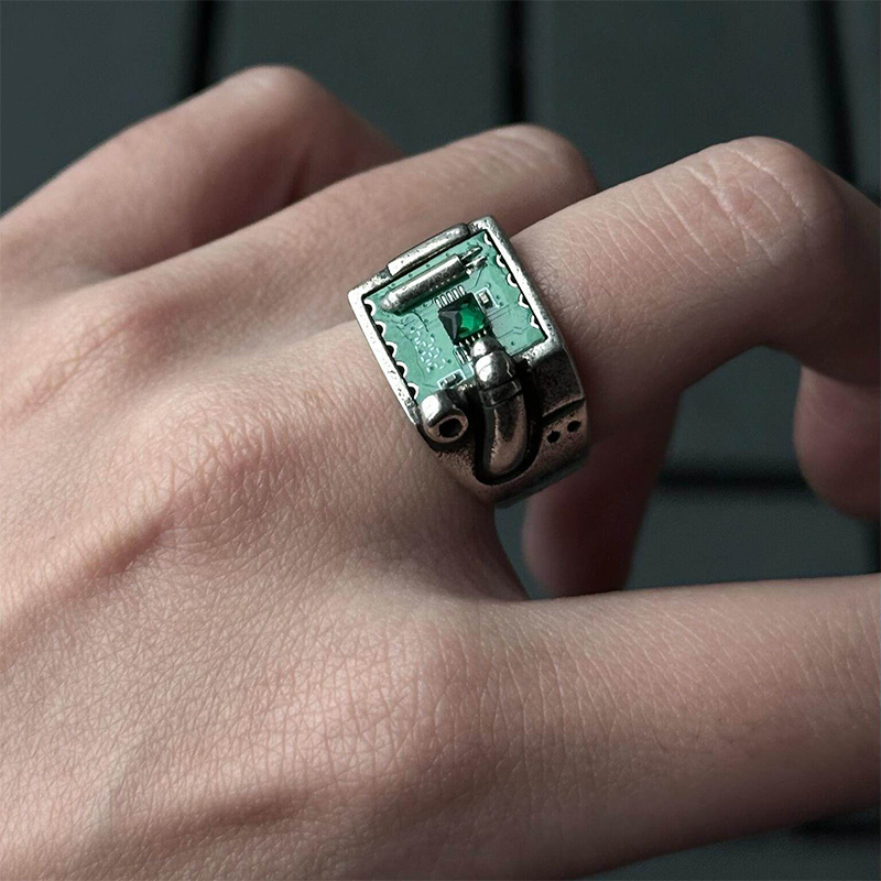 Tech Inspired PCB Pattern Ring – Tech Inspired Accessories recenzja i cena