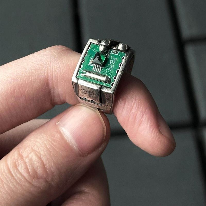 Tech Inspired PCB Pattern Ring – Tech Inspired Accessories recenzja i cena