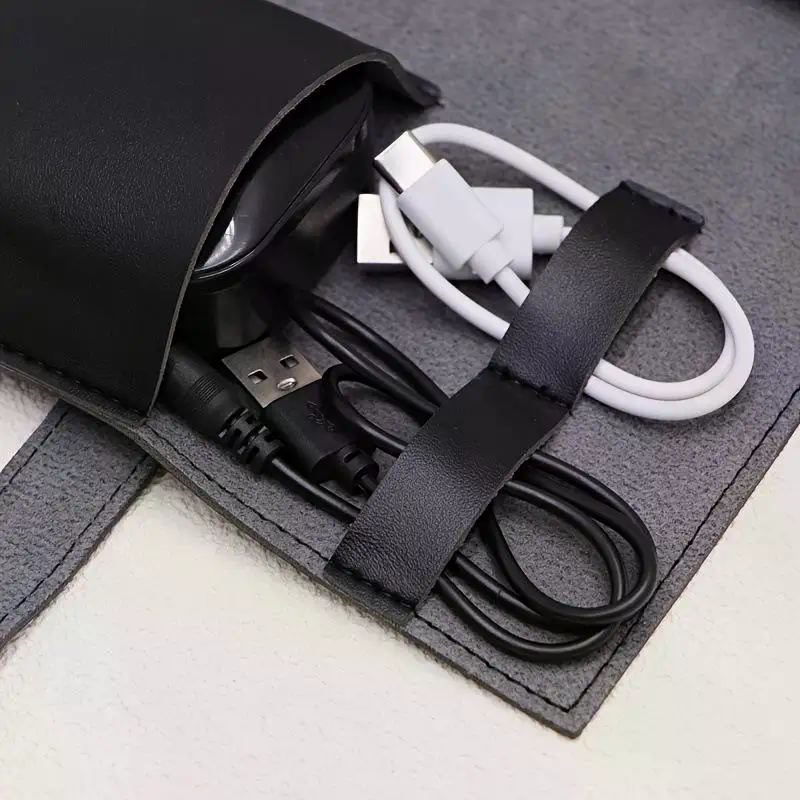 1pc PU Leather Multi-Compartme – Tech Accessories Storage recenzja i cena
