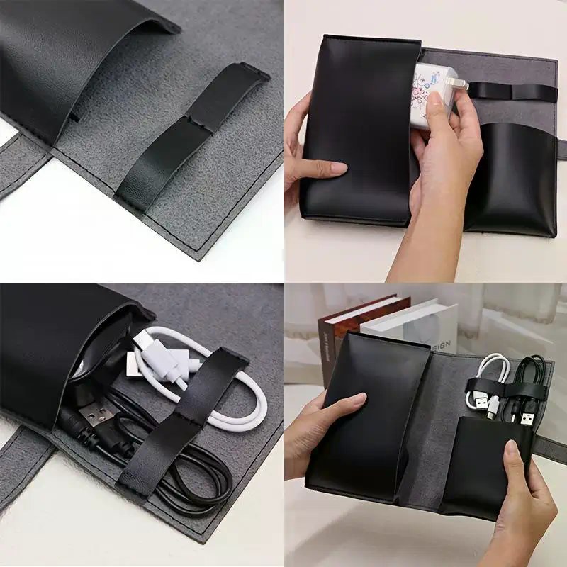 1pc PU Leather Multi-Compartme – Tech Accessories Storage recenzja i cena