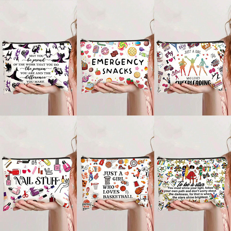 1 PC Women Printed Canvas Make – Tech Accessories Storage recenzja i cena