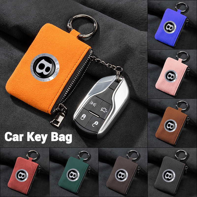 Suede Car Logo Key Bag Portabl – Tech Accessories Bag recenzja i cena