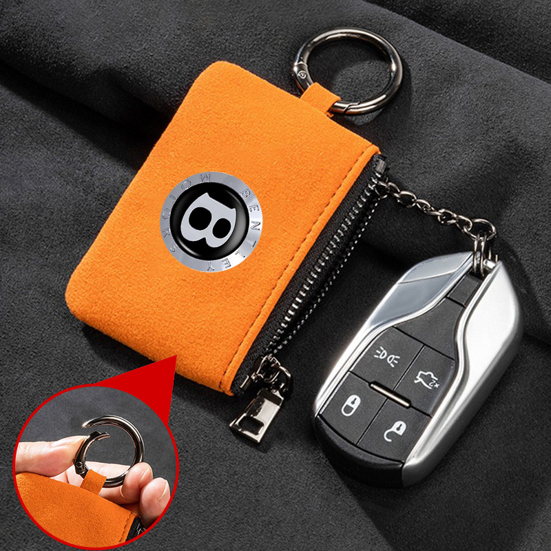 Suede Car Logo Key Bag Portabl – Tech Accessories Bag recenzja i cena