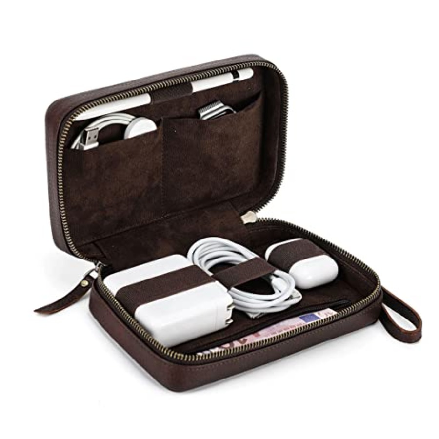 Full Grain Leather Electronic  – Tech Accessories Storage recenzja i cena