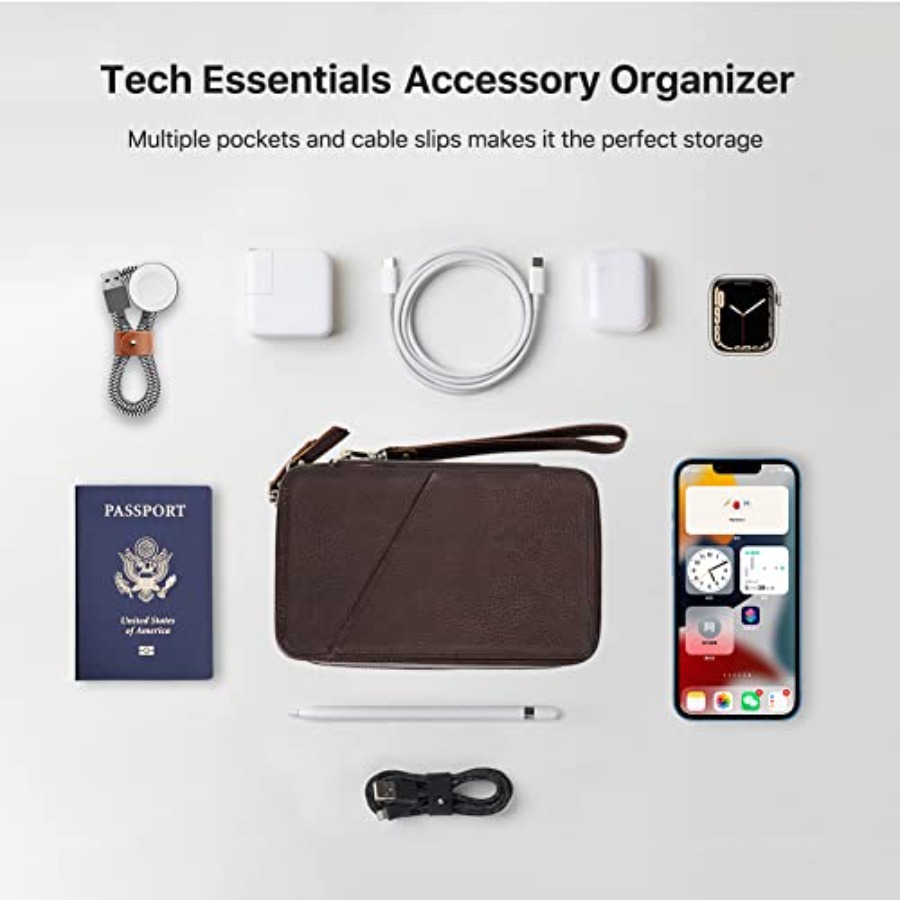 Full Grain Leather Electronic  – Tech Accessories Storage recenzja i cena