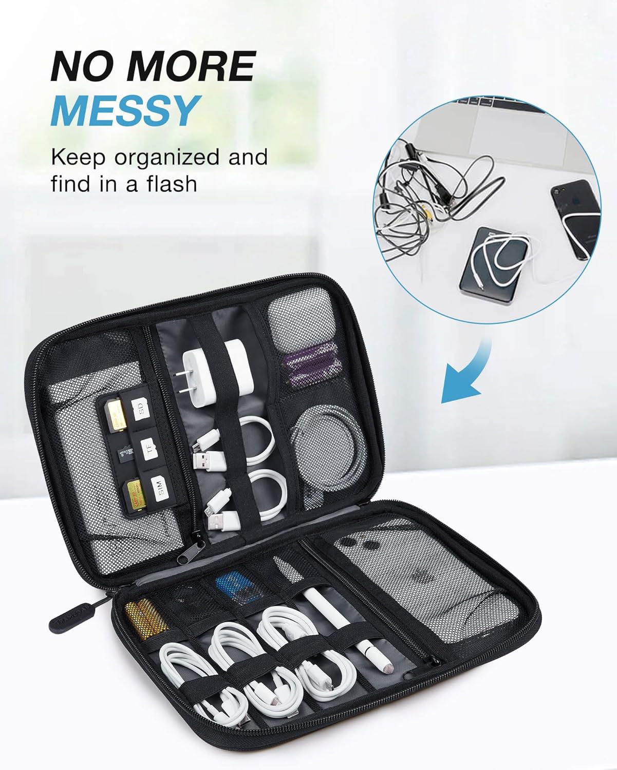 Large Electronics Travel Organ – Tech Accessories Storage recenzja i cena