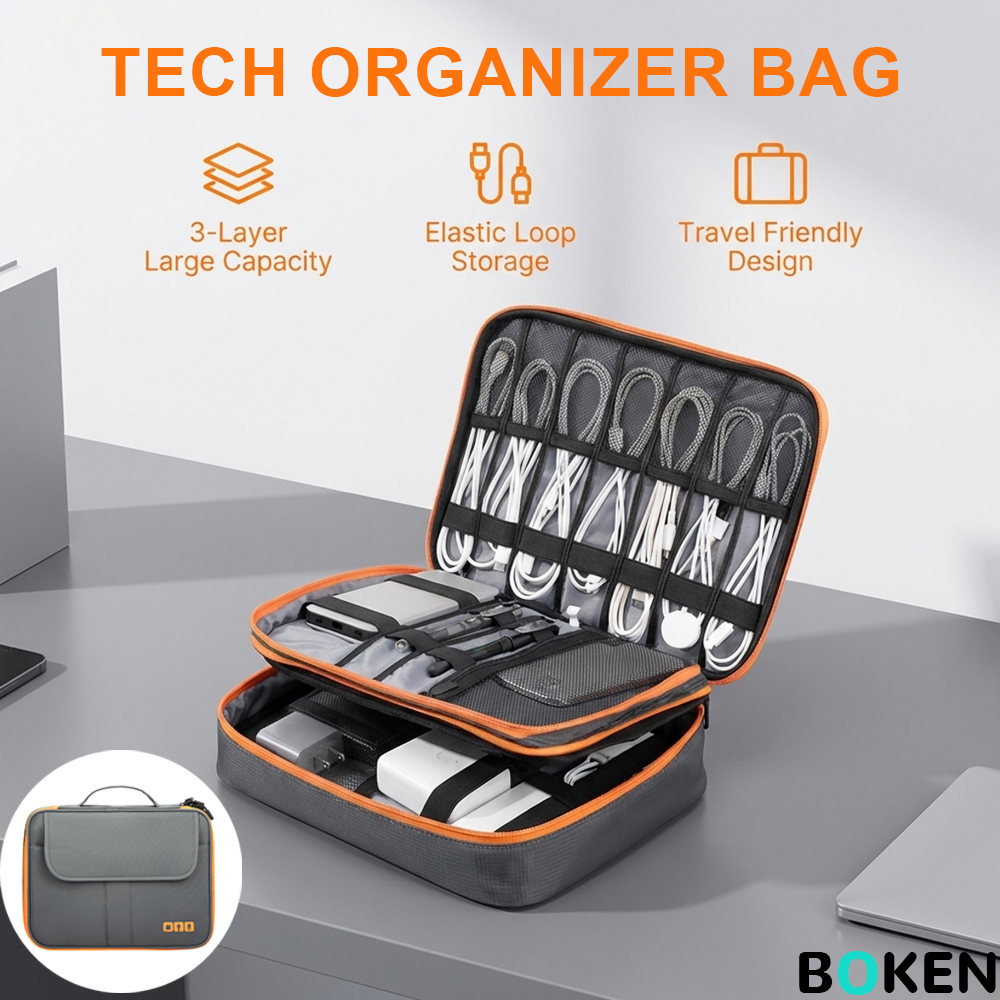 Large Capacity Tech Organizer  – Tech Accessories Storage recenzja i cena