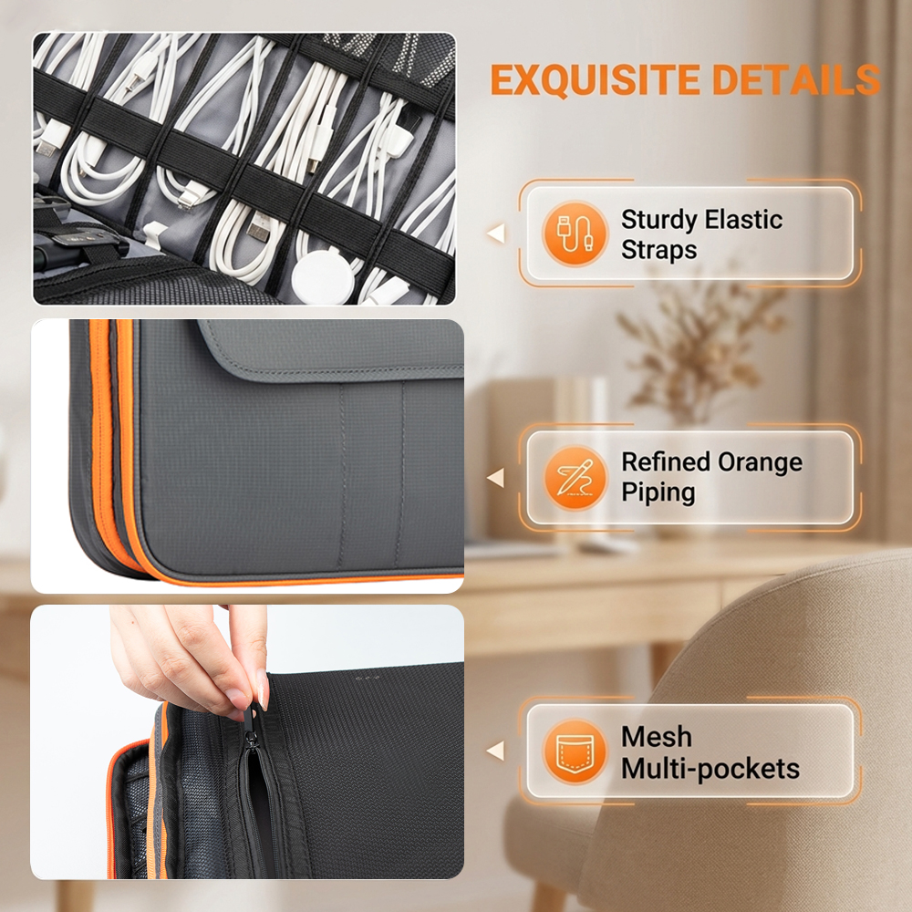 Large Capacity Tech Organizer  – Tech Accessories Storage recenzja i cena