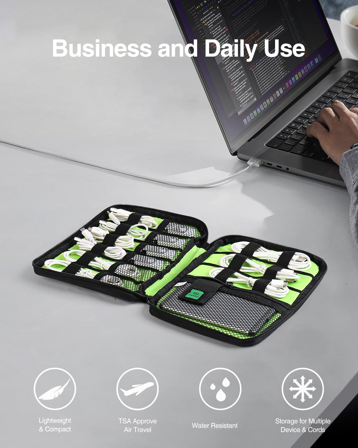 Travel Cable Organizer Bag, Fl – Tech Accessories Storage recenzja i cena
